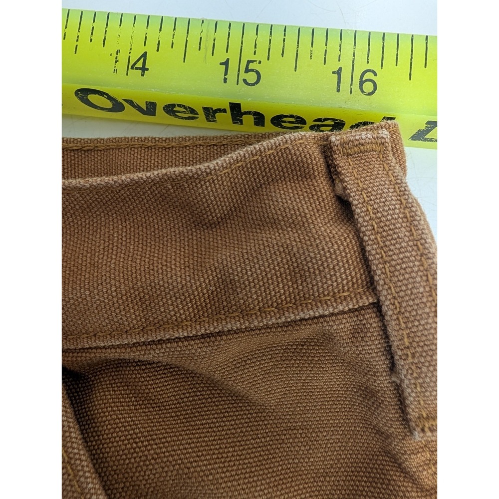 Carhartt Men's B111 Double Knee Flannel lined Carpenter Pants - 36 x 32 Brown - Picture 14 of 16